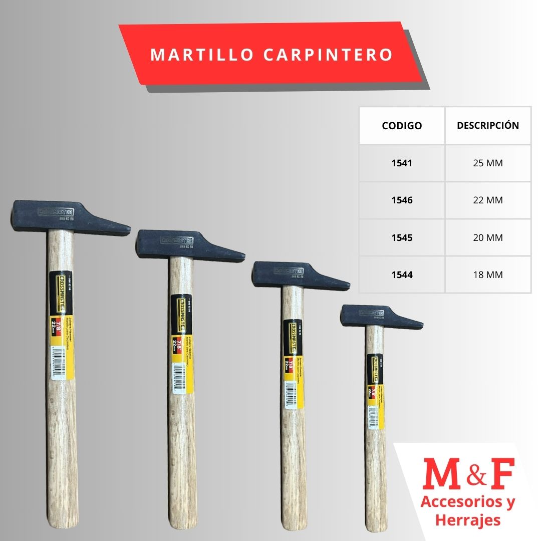 Martillo Carpintero 25 mm Crossmaster